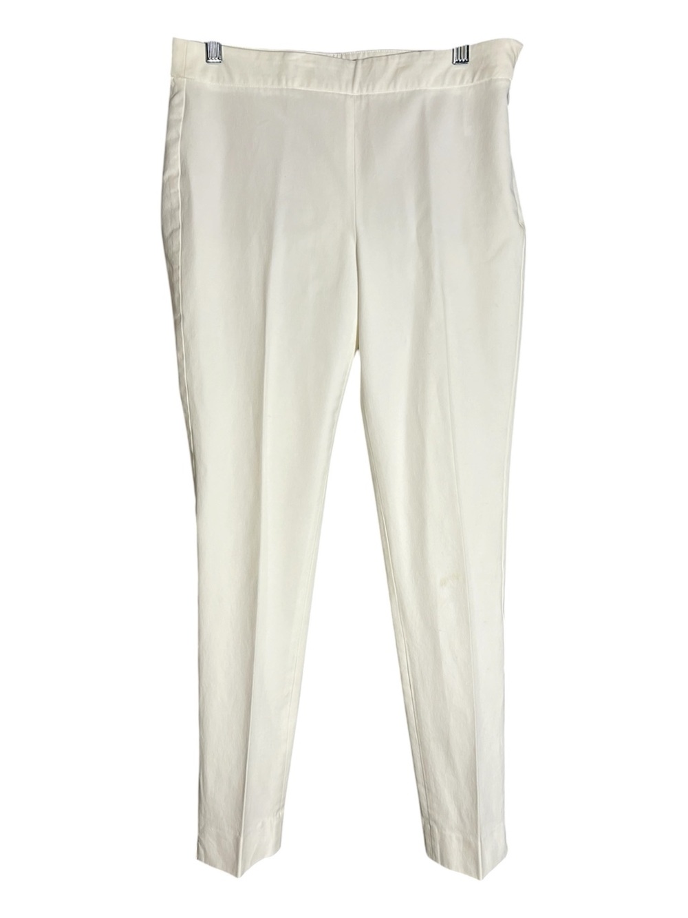 Talbots Chatham Ankle Pants Womens 2 Ivory Stretch Career Office Crop Pant
